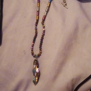 Stone crystal necklace
